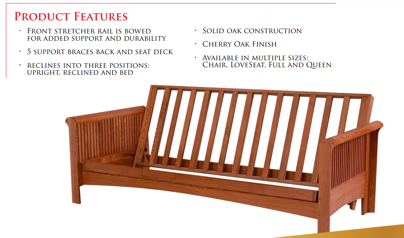 Gold bond futon frames sales